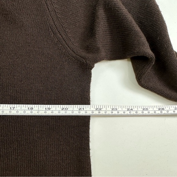 NWT Jessica Simpson Womens Medium Brown Sweater Sheath Dress Long Sleeve Cozy - Picture 6 of 8